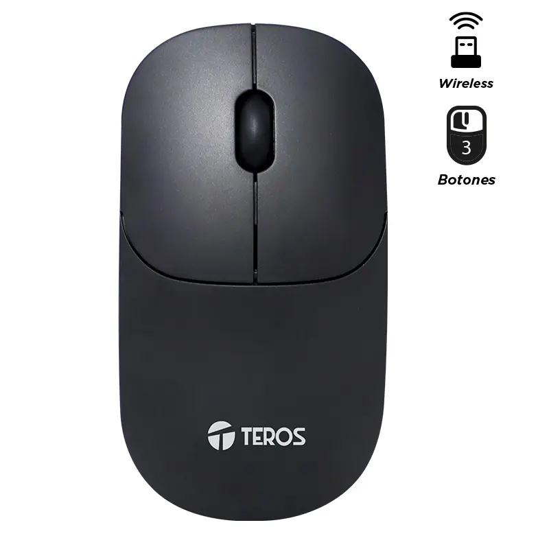 Mouse inalambrico TE-1217Bk /S