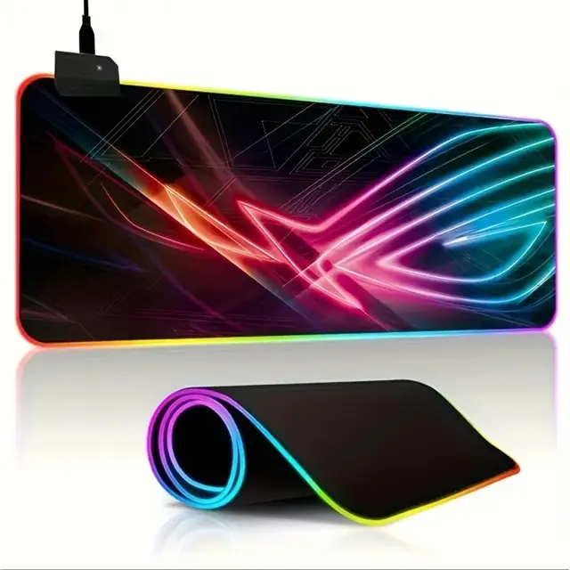 Mouse pad Alfombrilla Gamer RGB con 14 luces LED