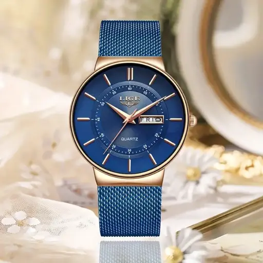 [MARM1003] Reloj de cuarzo de lujo LIGE - Unisex