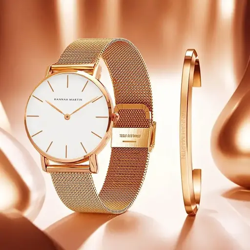 [MARM1002] Reloj y pulsera de cuarzo Hannah Martin