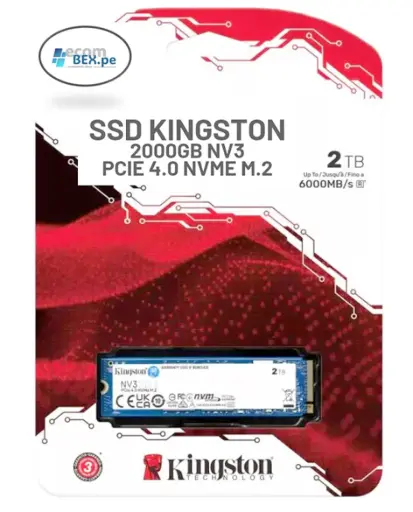 [THSSD1010] SSD Kingston 2000GB NV3 PCIe 4.0 NVMe M.2  Servidor /Laptop /PC